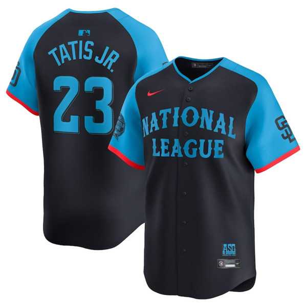 Mens National League #23 Fernando Tatis Jr. Navy 2024 All-Star Limited Stitched Baseball Jersey->2024 mlb all-star->MLB Jersey